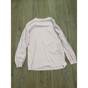 Spitfire Pink Logo Graphic Long Sleeve Crew Neck T-Shirt Mens Size M